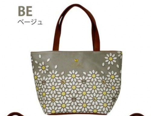 べべダヤン バッグ トート ミニ 手提げ レディース 猫 合皮 サブバッグ キャラクター ランチ　ベージュ