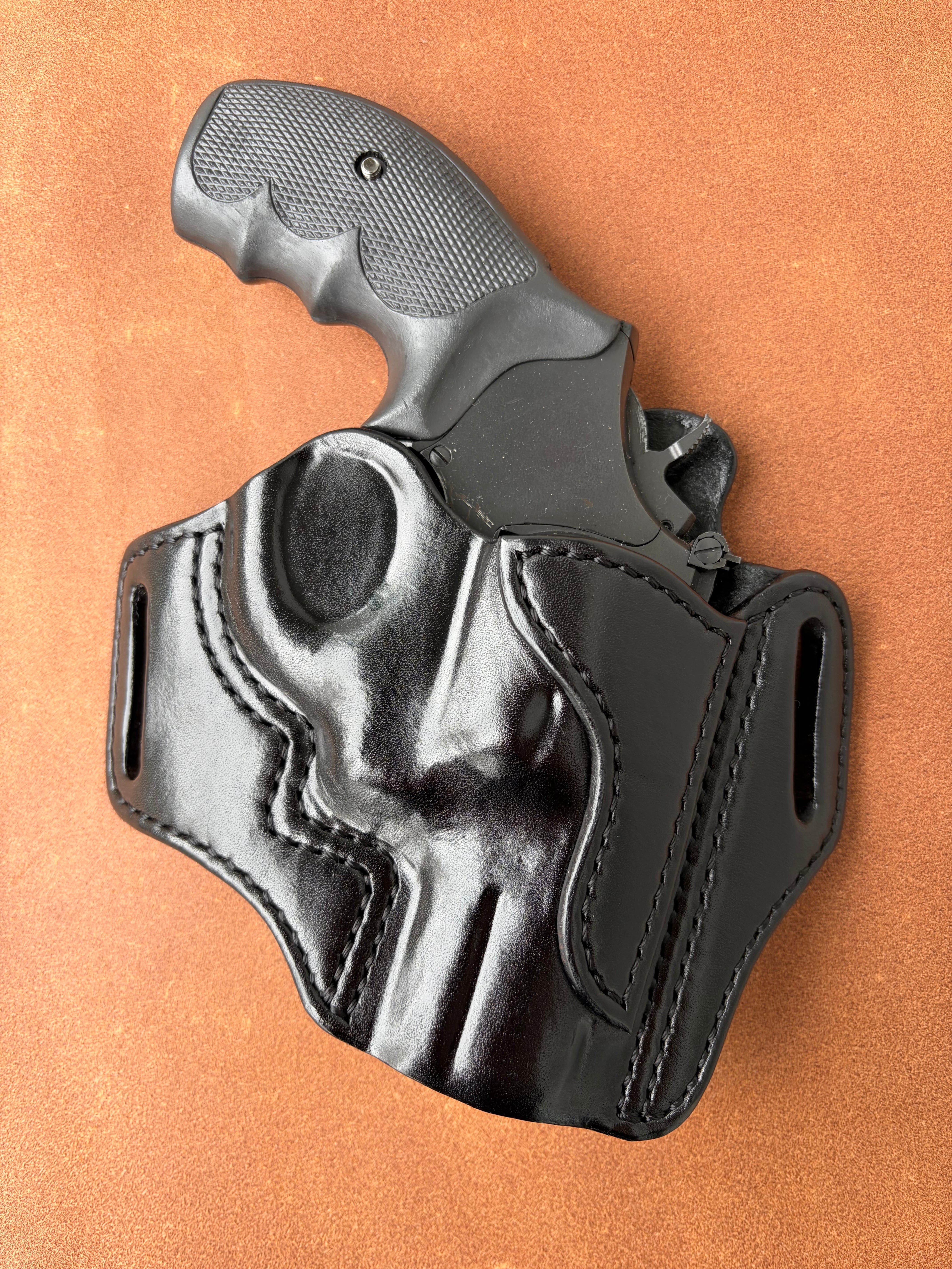 M19/M586 2.5inch pancake leather holster | 黒沼興業