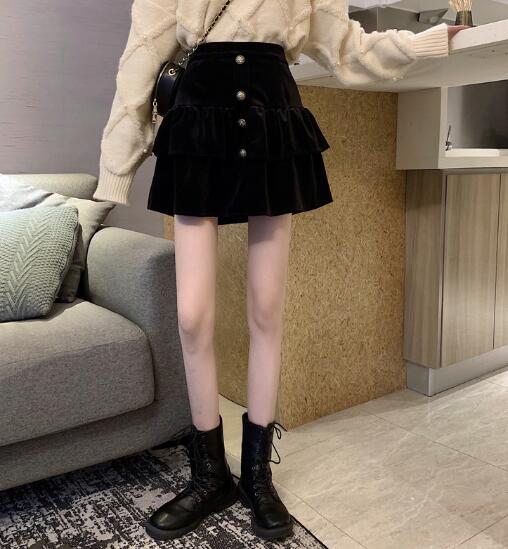 新生活 春新作 レディース ボトムス スカート Aライン ハイウェスト