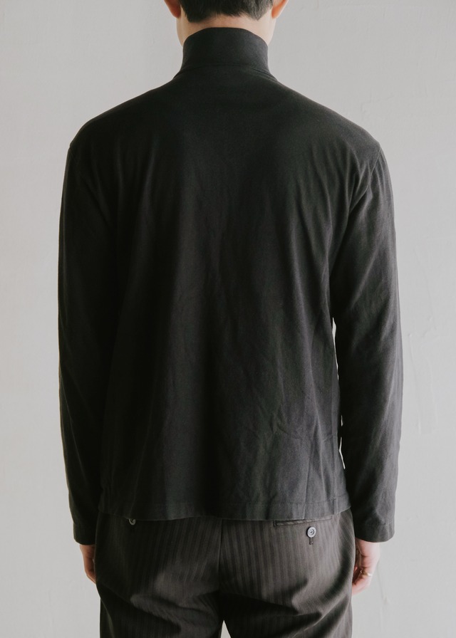 90's agnes b. homme cotton half-zip pullover top