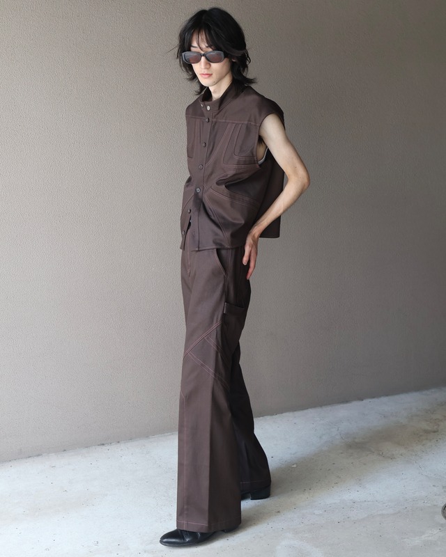 ANTONIO VATTEV FW24/PLEATED STRAIGAT TROUSERS