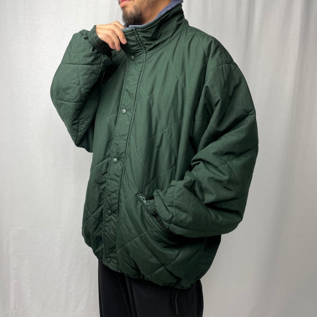 90年代 カナダ製 TYPHOON SPORTSWEAR ナイロン キルティングジャケット 