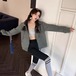 秋冬 裏起毛厚手 パーカー レディース ゆったり ジップアップ アウター フード付き ショート