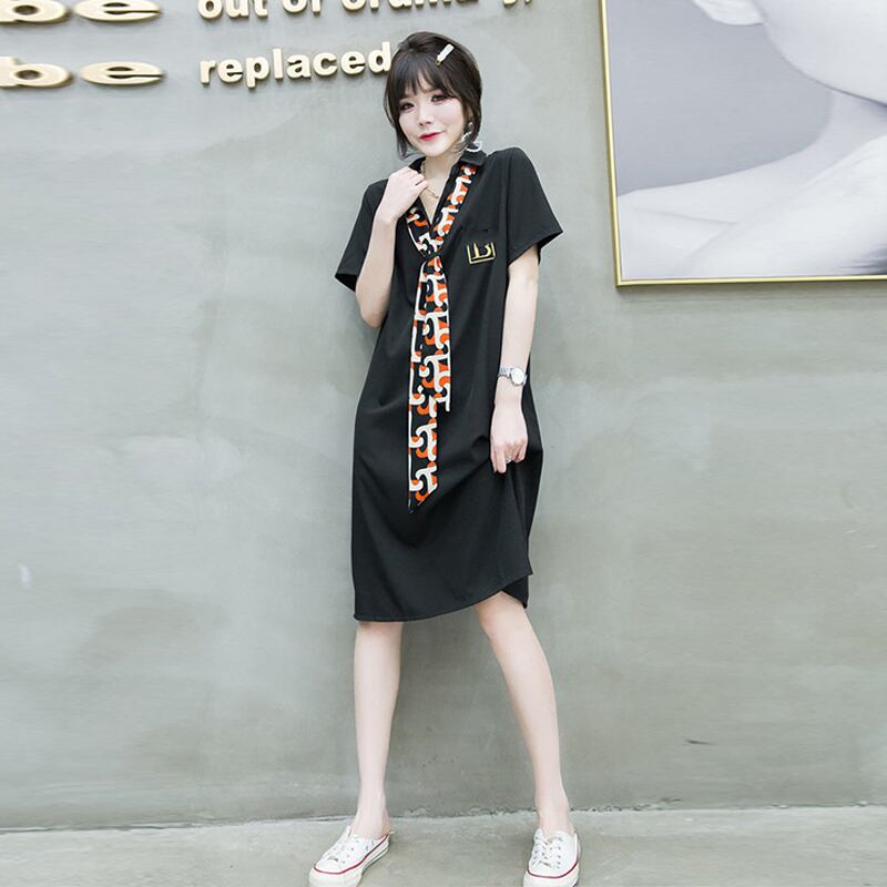 スプリングサマードレス ワンピース ブラウス 大きめサイズ 春物 夏物 ミックスインファッション88278409629