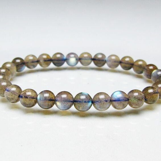 ラブラドライト ブレスレット 7mm 一点物 メール便可 [M便 1/10] 111-44811