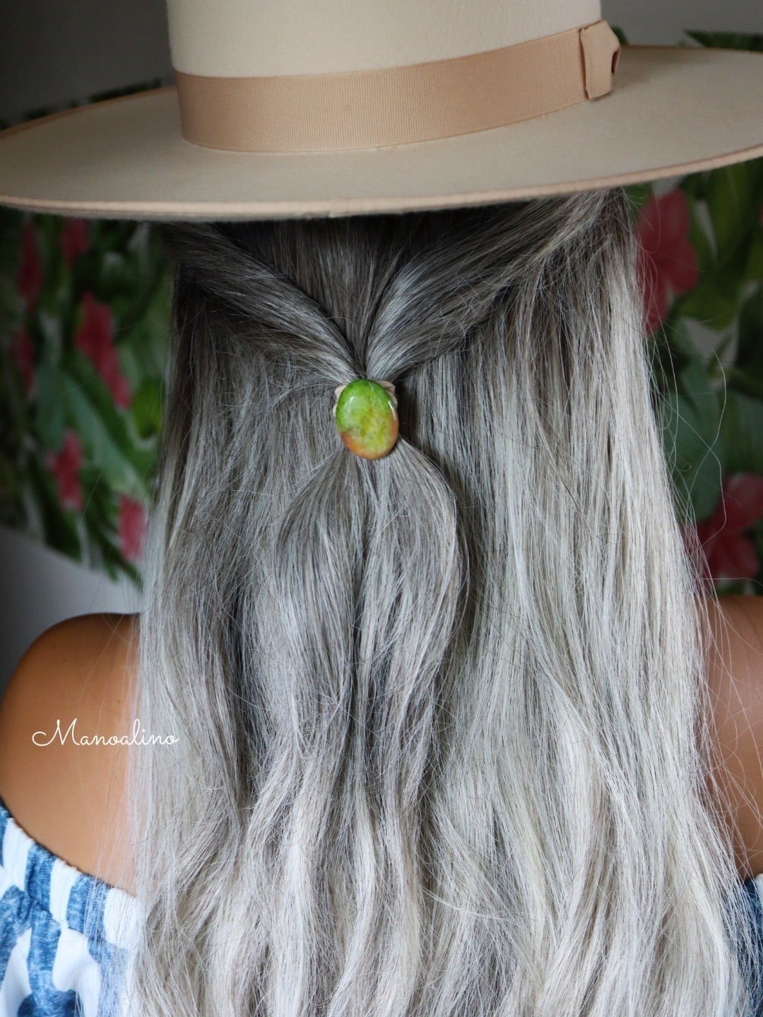Calcite hair accessory(カラフルカルサイトヘアゴム) | Manoalino