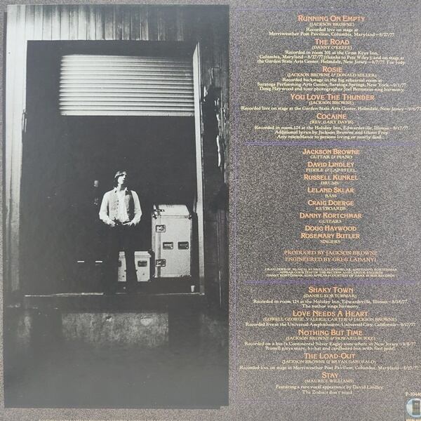 Jackson Browne / Running On Empty [P-10446Y] - 画像2