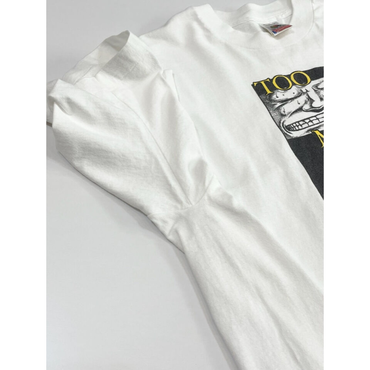 90s "TOO MUCH COFFEE MAN" Print Tee  Size XL