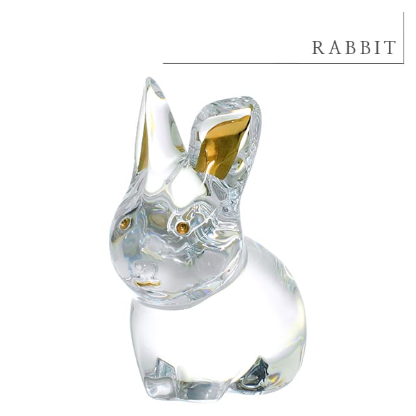 New BACCARAT バカラ ミニマルズ フクロウ ラビット 置物 オブジェ 2点
