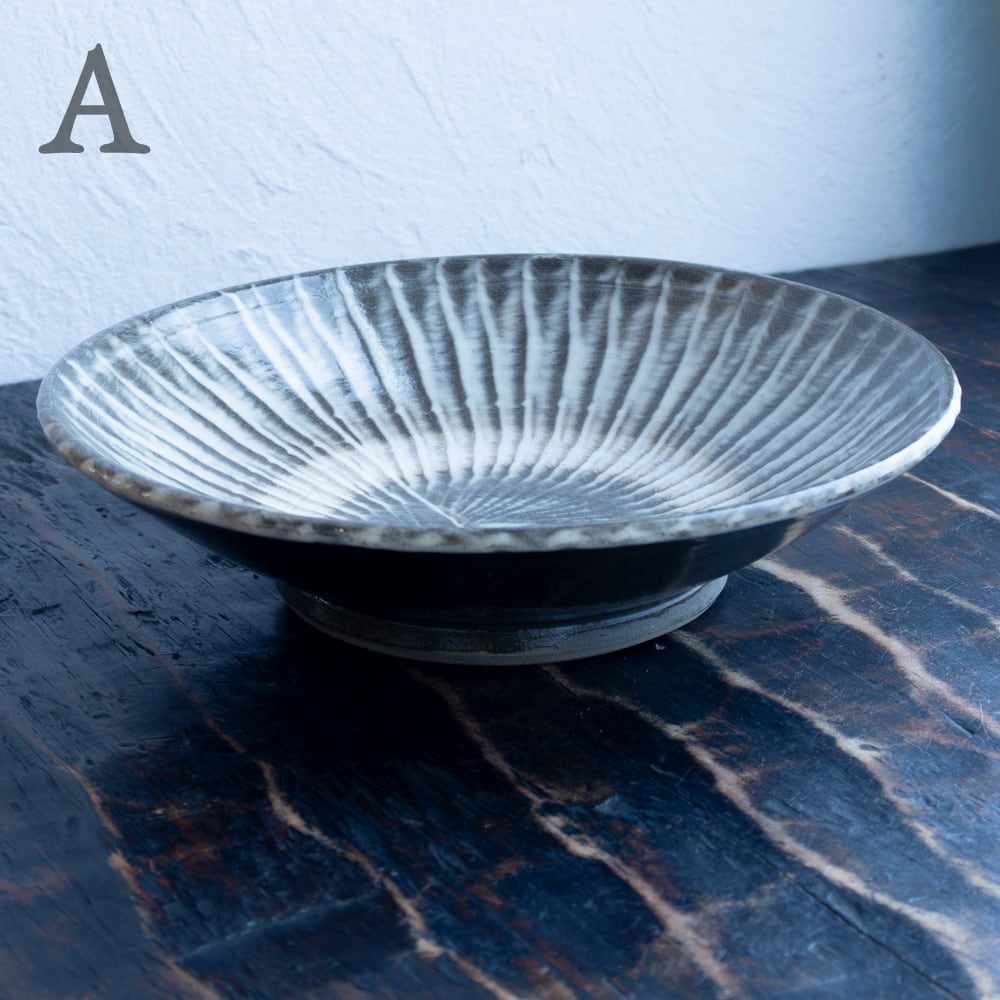 小鹿田焼 坂本創 六寸皿 刷毛目 | くらしのギャラリー杜の街グレース店