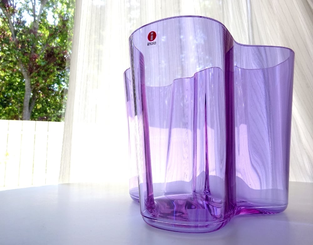 iittala / イッタラ アアルト アールト フラワーベース アメジスト VASE Alvar Aalto Amethyst 160mm 花瓶  北欧 箱付 | torori powered by BASE