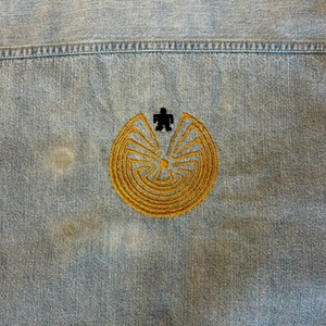 ナスングワム【Nasngwam】Indian motif Denim Shirt　Lサイズ