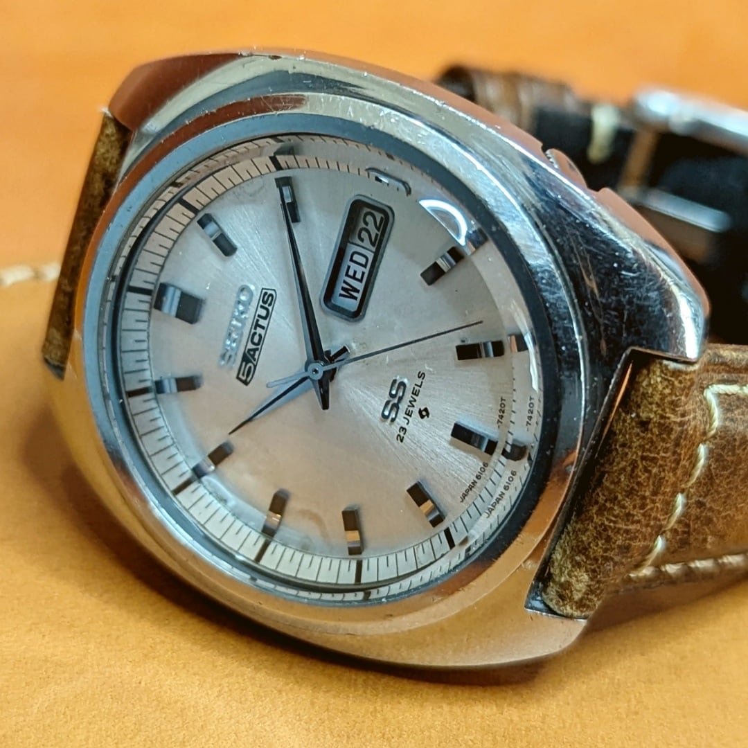 セイコー 5アクタスSS 自動巻き ヴィンテージ　6106-7420 5ACTUS】【6106-7420】SEIKO/セイコー 5アクタス 25石 Cal.6106