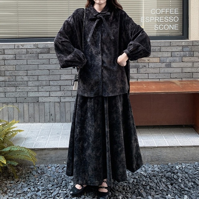 SET◆Flower jacquard set up　B3278