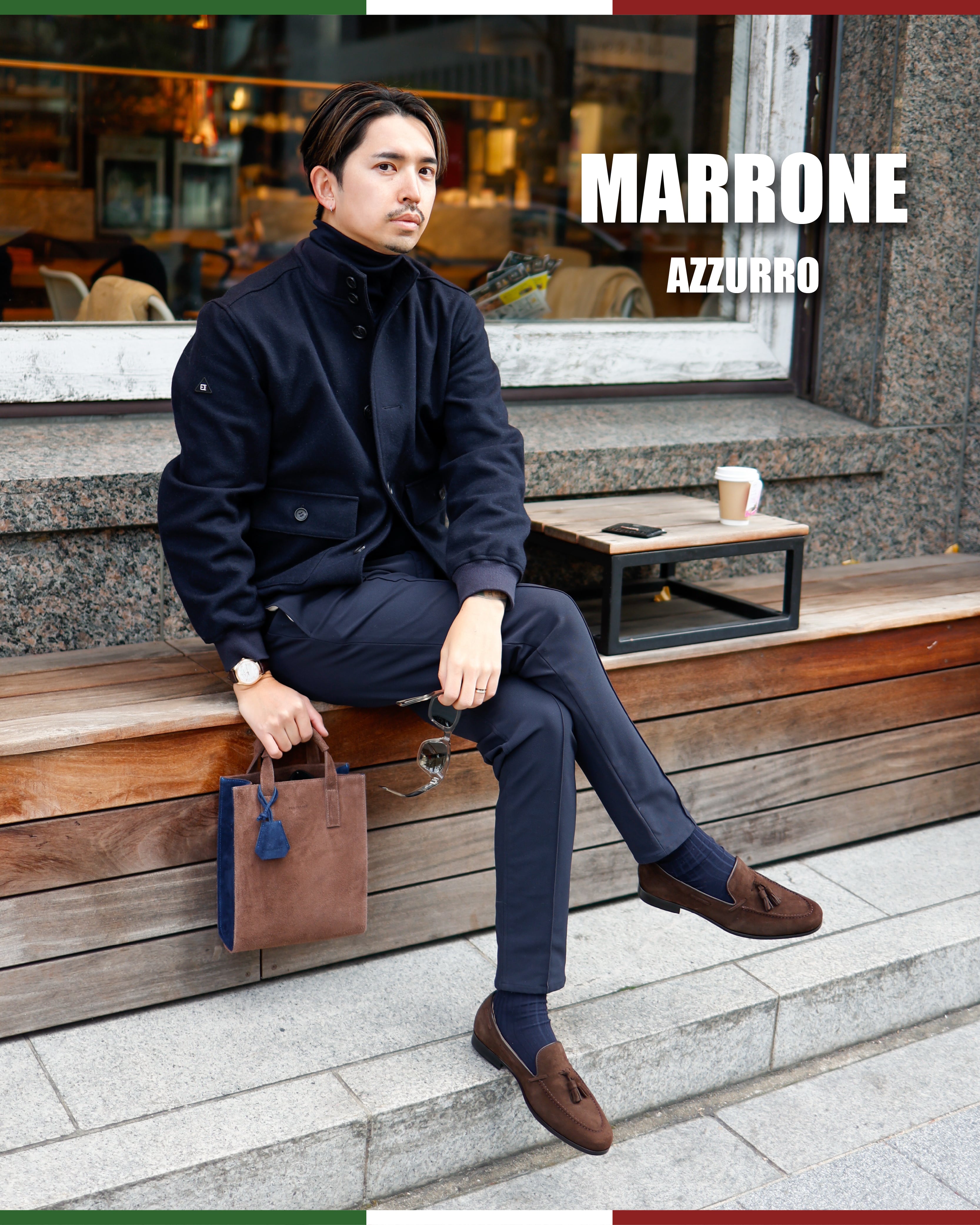 Italian Velour Leather Mini Totebag【イタリア製】【送料無料