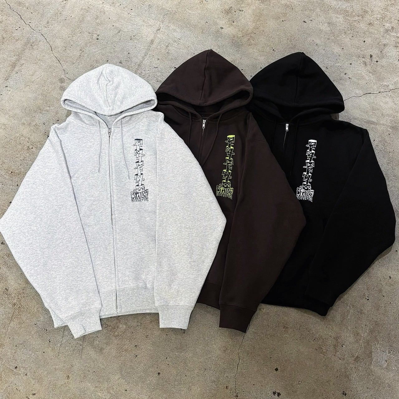 stacks - SLINKY ZIP HOODIE | stacks bookstore