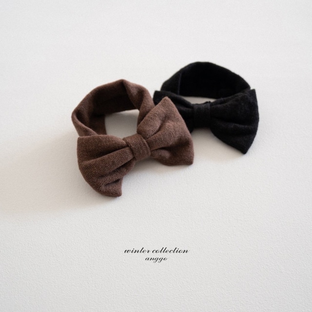 【 即納 】 2025冬新作 ANGGO アンコ 2色展開 チョコチップヘッドバンド (kids & bebe)