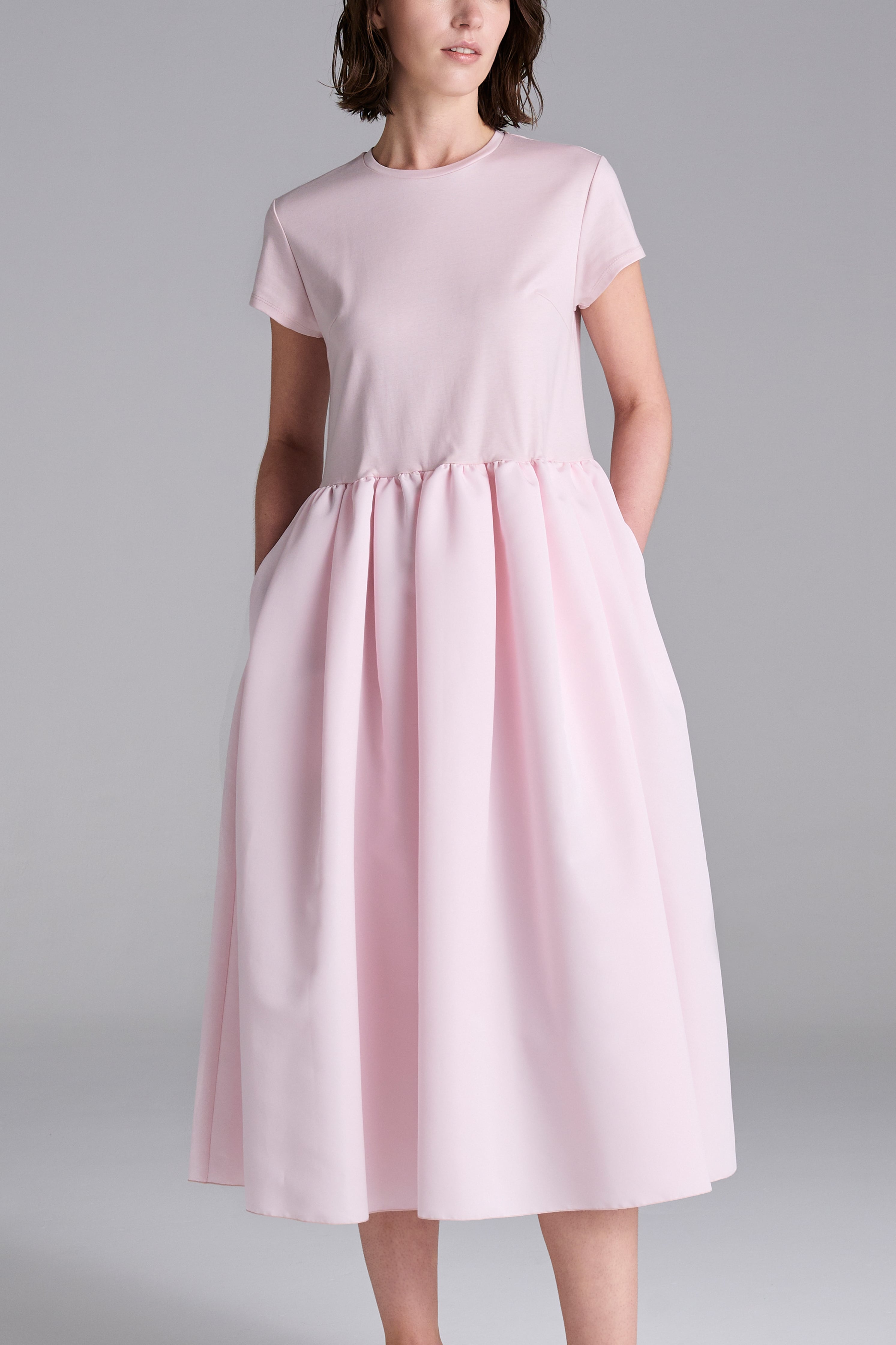 AMIKA•kids バレリーナロングT-ドレス　4Y〜7Y BALLERINA T-DRESS ROYALNAVY | AMICA・kids