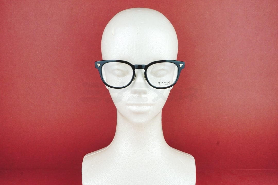 BJ  CLASSIC メガネ 美品 約6万 知念侑李さん着用】BJ CLASSIC メガネ COM-554GT C-1M-15 ウェリントン