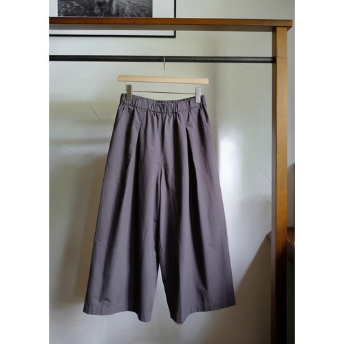 evam eva ｜cotton culotte pants col.dark brown
