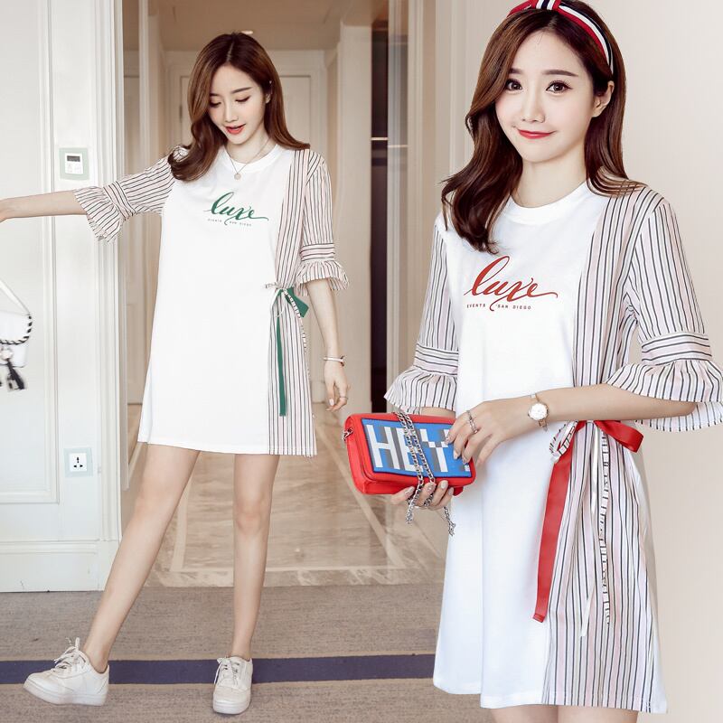 【新作】【送料無料】 2020女性服マタニティトップスTシャツロングTシャツ女性 AL expec387341510337