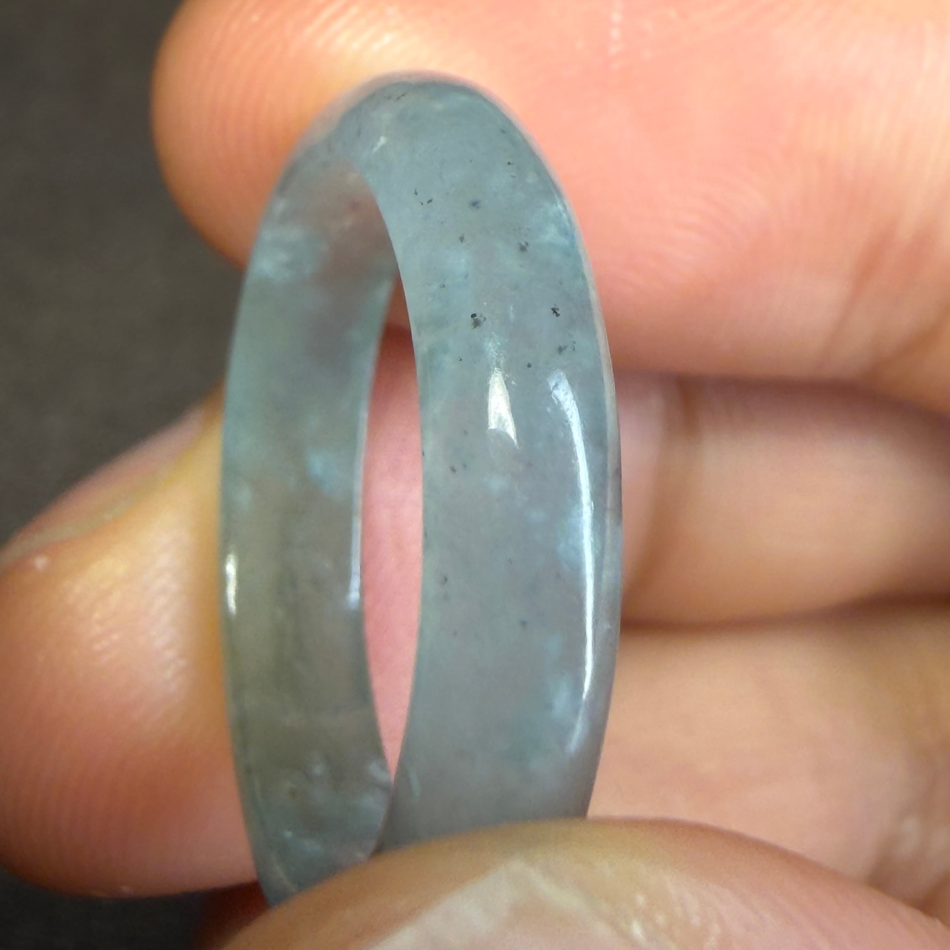 本翡翠指輪 リング 藍水 氷種 お守り 無含浸 無着色 お買い得 | FARBE