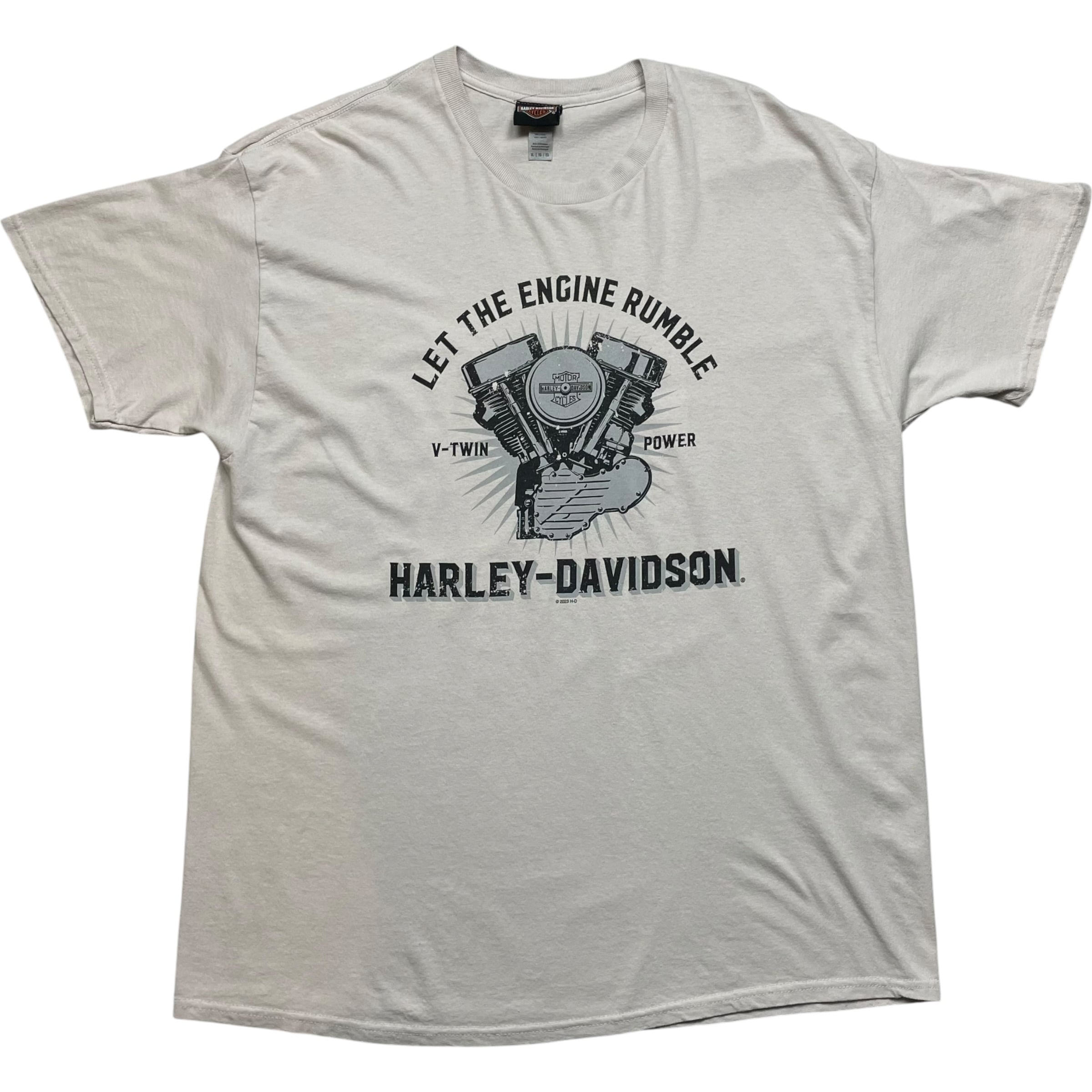《XL》 Harley-Davidson ハーレーダビッドソン Tシャツ プリント 両面プリント ホワイト no.10251