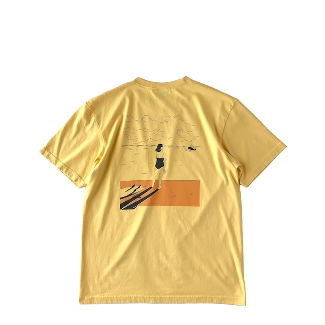 Mountain  ONE POKET T-SHIRT /  No wave I have Beer  / Gold Yellow　残りわずか