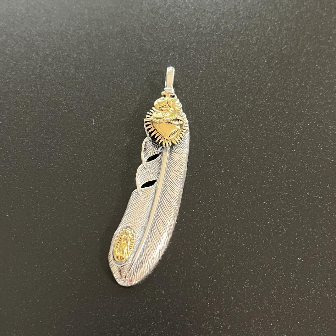 シルバー925 チャーム ペンダントトップ フェザー 17696 P00C18