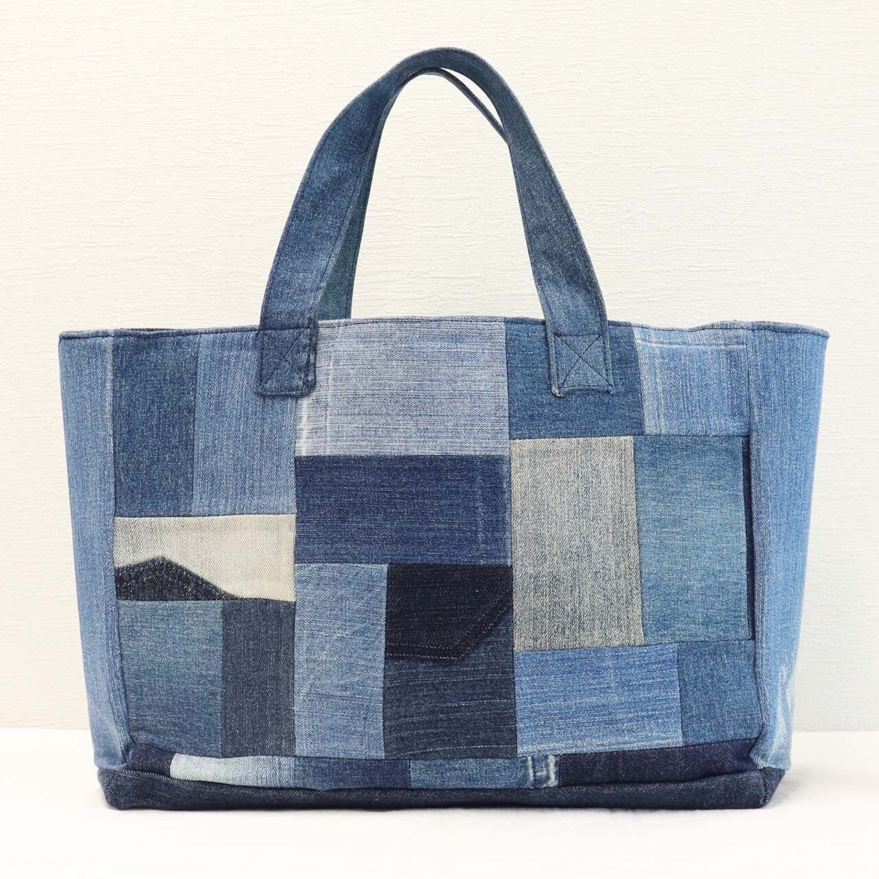 パッチワークフリンジトート リメイクデニム バリエーション | リム