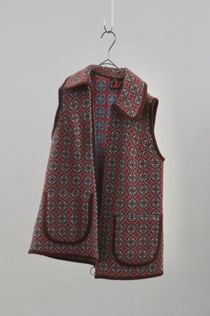 60s-70s Euro wool zip-up vest