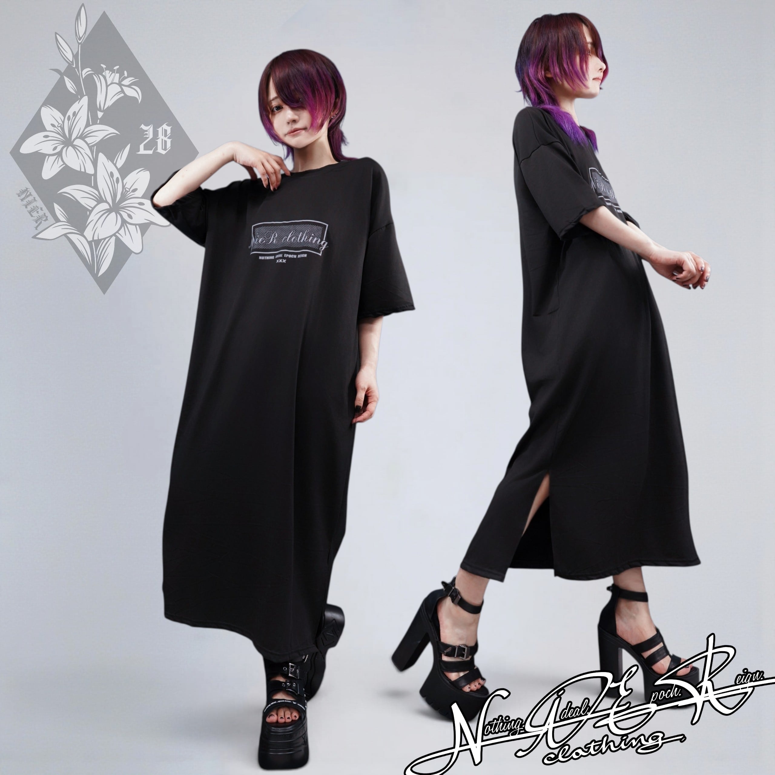 L’Appartement SU PARIS ガウン ブラック 羽織　未使用 UNISEXワンピース【NieR Lily】 | NIER CLOTHING