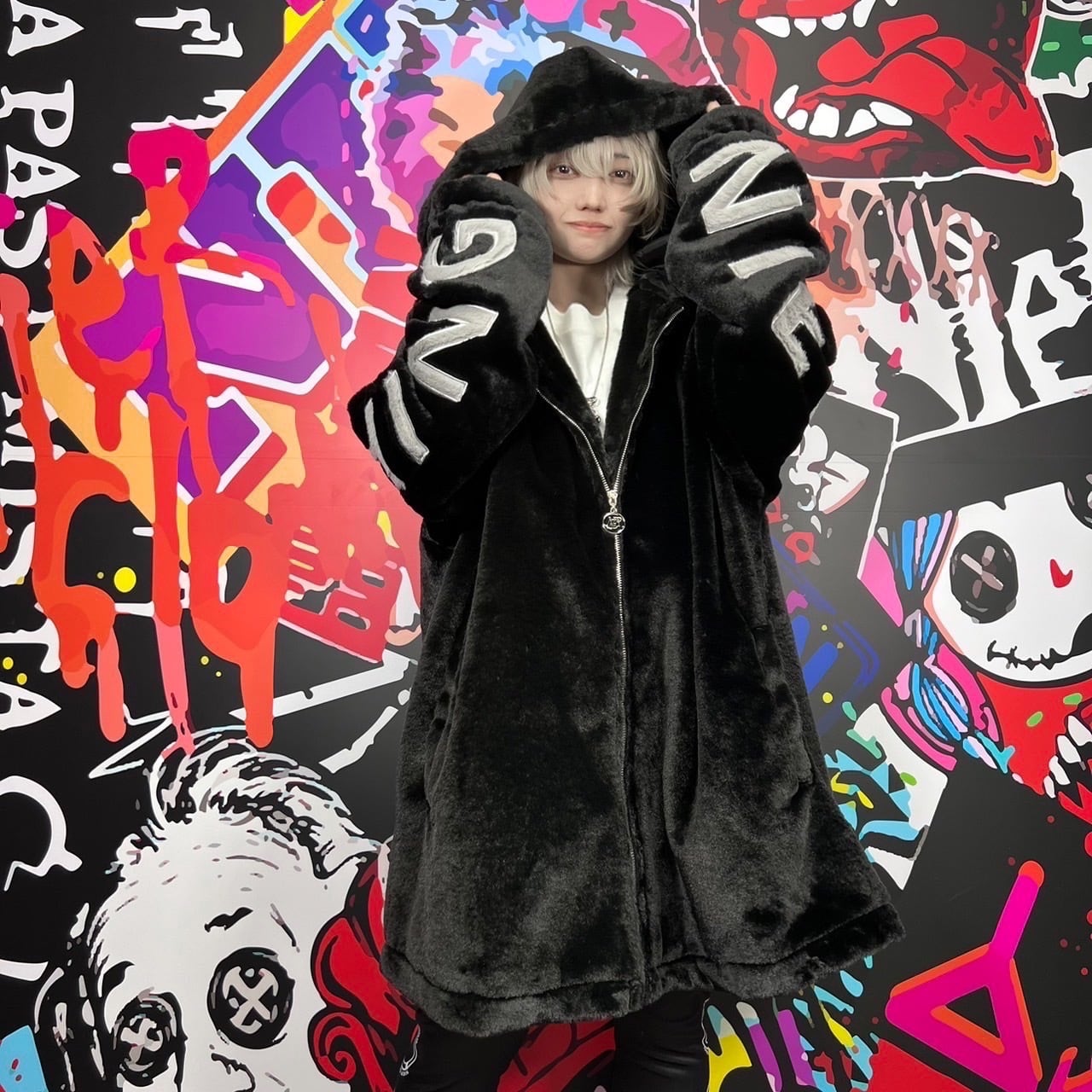 超ふわもこZIP OUTER【BLACK×GRAY】 | NIER CLOTHING