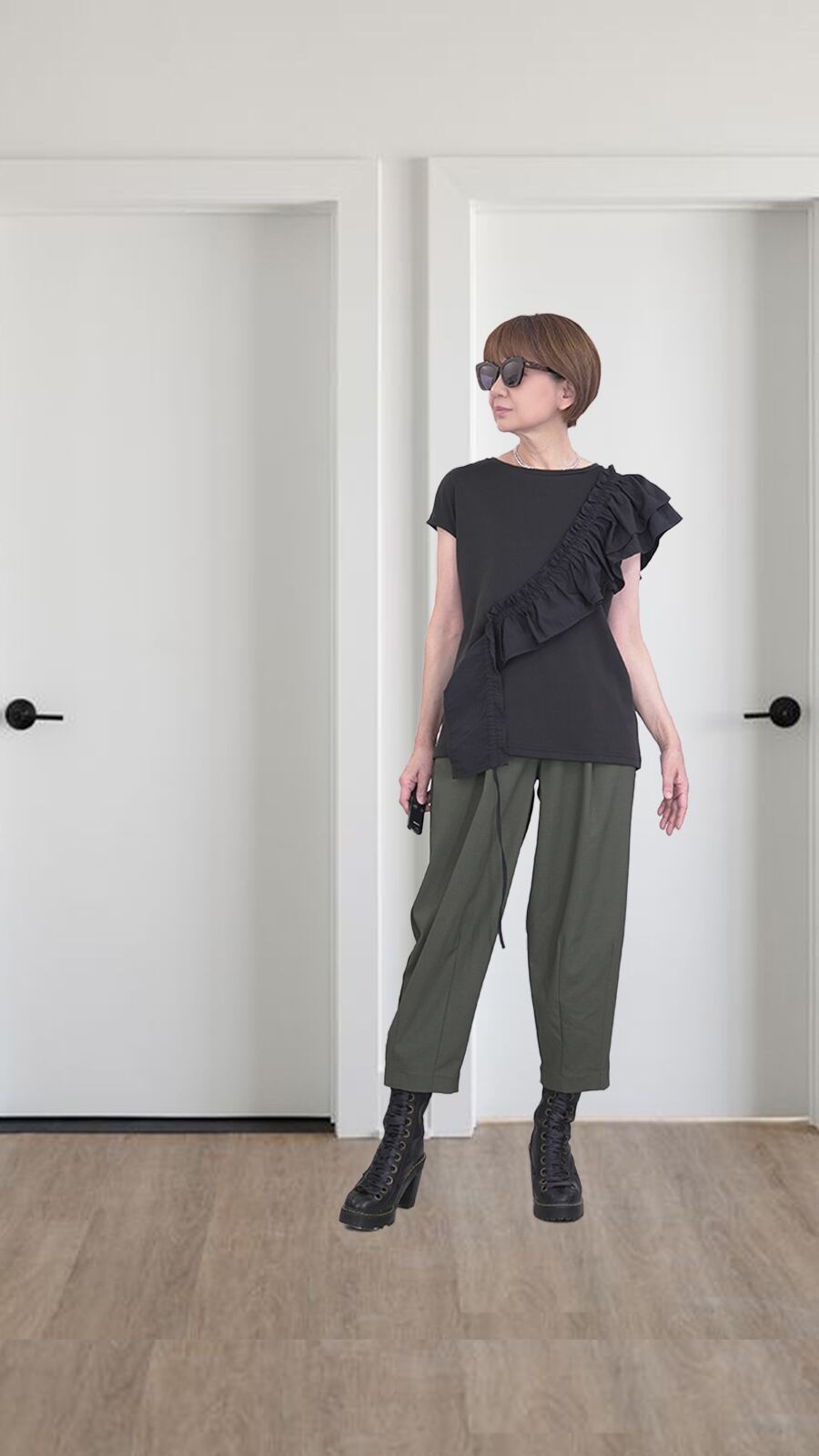 フリルカットソー ジレ8900円＋TAX 秋ジレ