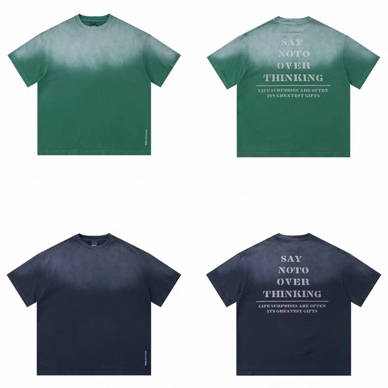 Say no back message tee 1478 - 9