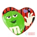 ギャルリー社 M&M's エムアンドエムズ ミスグリーン バレンタイン キャンディーディッシュ 陶器小物入れ 企業物
