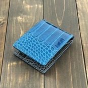 アリゲーター 無双 マネークリップ ピーコックブルー