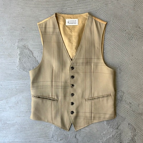 Martin Margiela ⑩ / Checkered vest