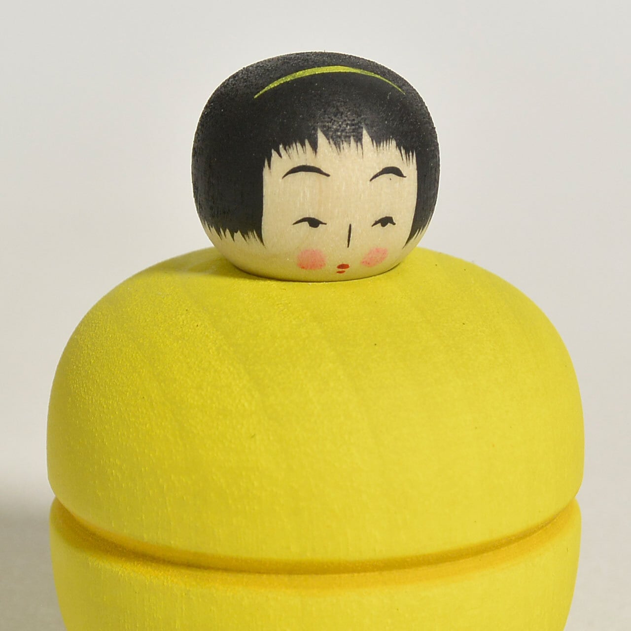 マカロンちゃんこけし 約1.5寸 約4.5cm 鈴木明 工人（作並系）#2377