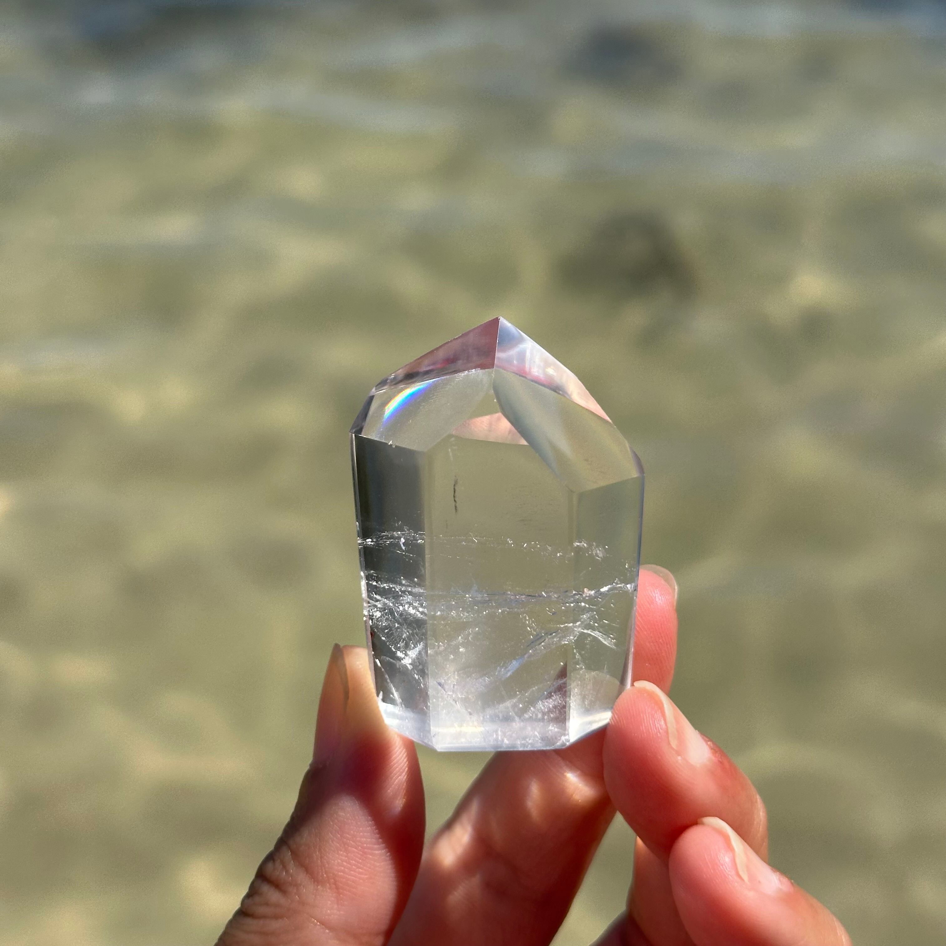 レッドヘマタイト】 ファイヤー クオーツ ポイント タワー RED