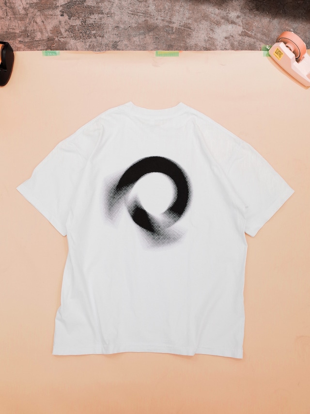 ALANDALAND S/S T SPIN LOGO: WHITE