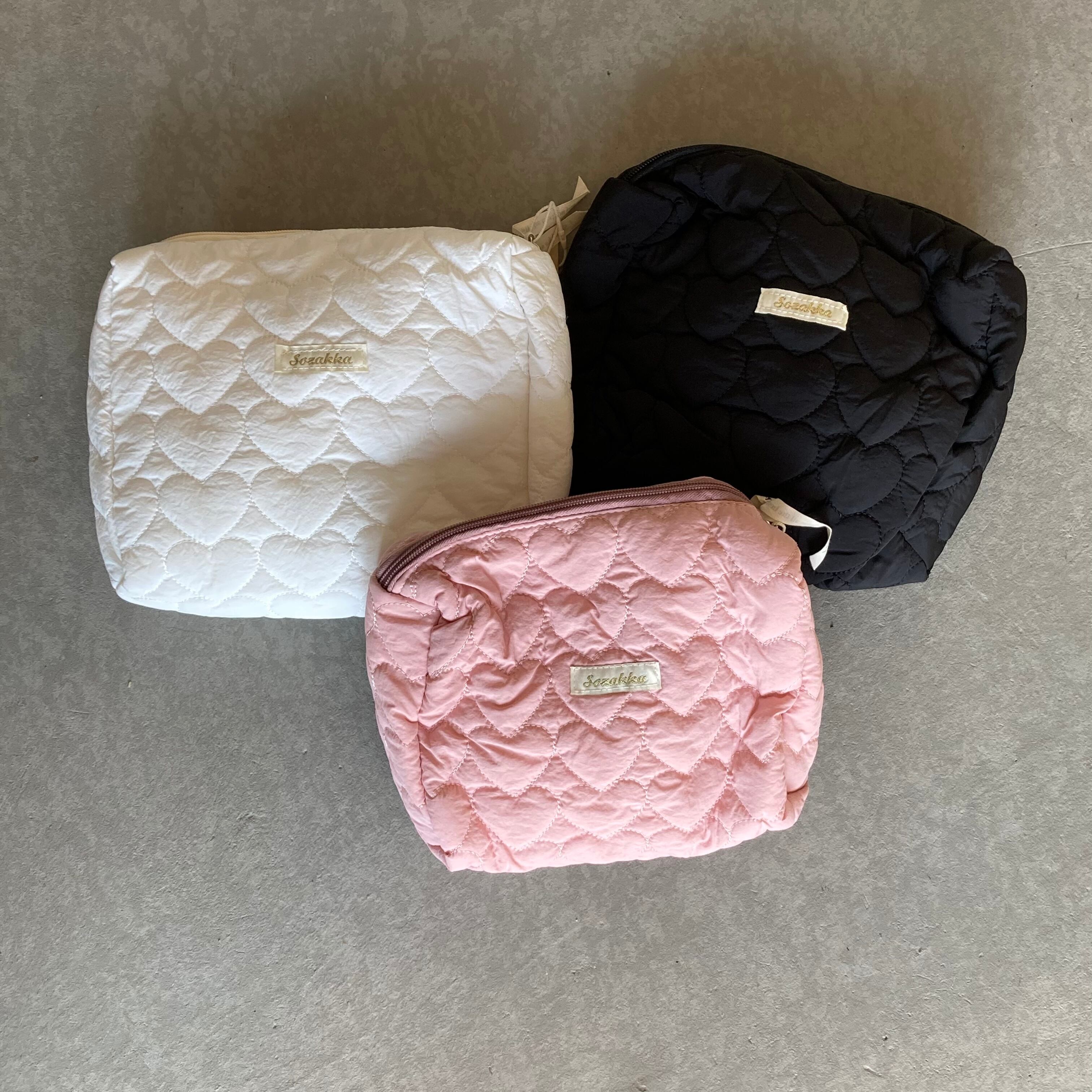 heart quilting pouch