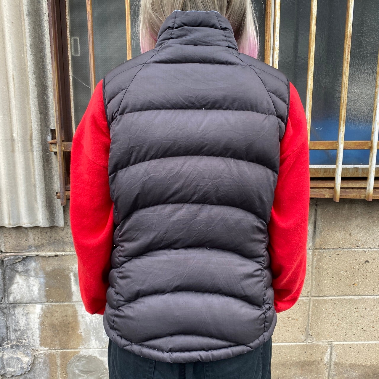 パタゴニア グースダウンベスト レディースM 古着 Patagonia ブラック  