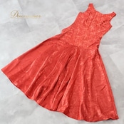 フラダンス 衣装 ワンピース ドレス レッド系 赤 光沢 高級感 ノースリーブ ハワイアン アロハ フラ ダンス レッスン 練習 華やか 鮮やか 上品 大人っぽい フレアスカート かわいい おしゃれ エレガント エレガントドレス 上品 赤色 ワンピースドレス 光沢感 フラダンス衣装 レディース 練習用 おしゃれワンピース