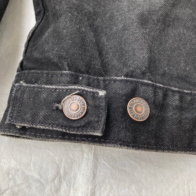 Levi's リーバイス デニムジャケット 90s USA製 70507 後染め ブラックデニム ヴィンテージ古着 XXL 画像11