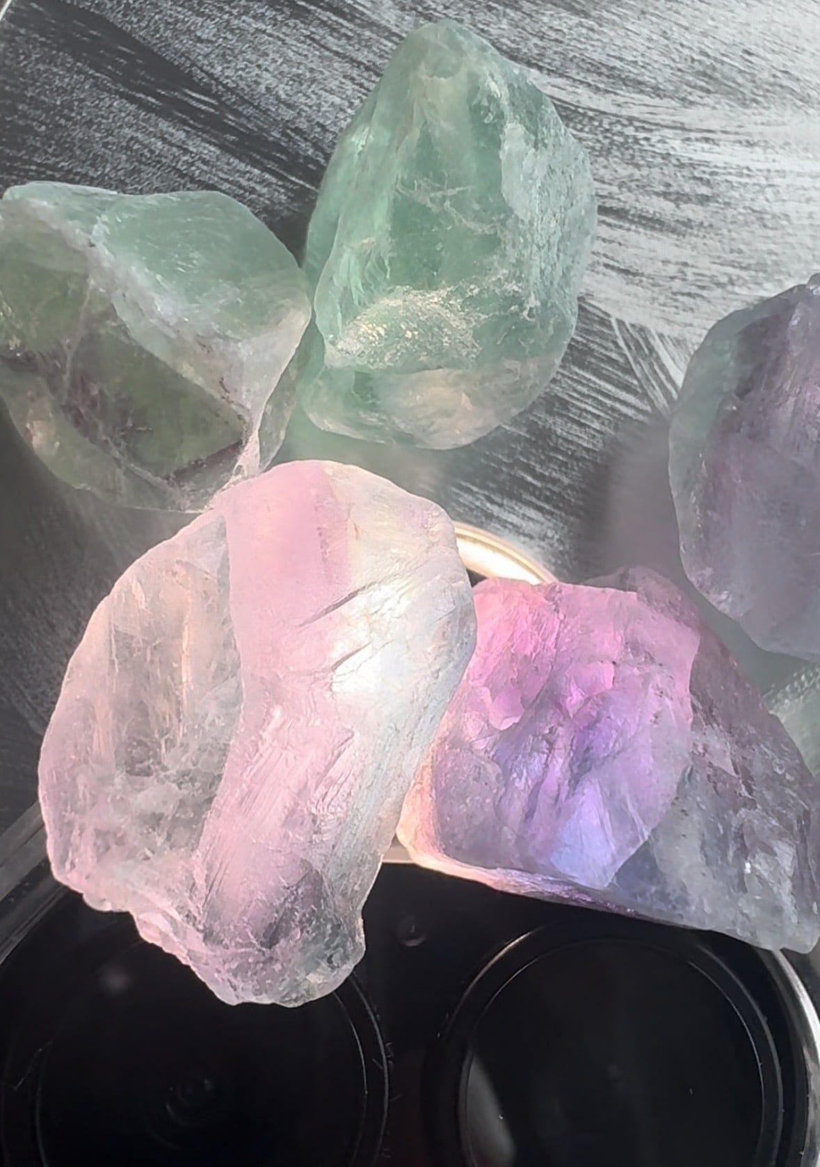 Fluorite earrings(フローライトピアス、イヤリング) | Manoalino