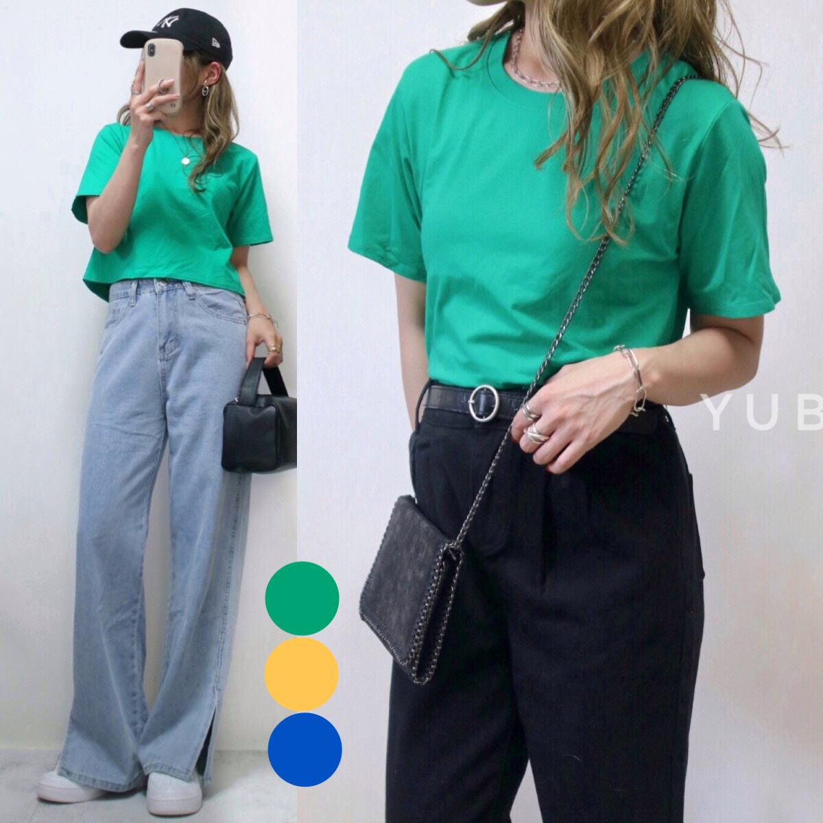 大人のクロップドtシャツ