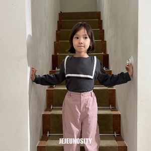 【jejeunosity】スクールカットソー チャコール 80〜110cm 240904