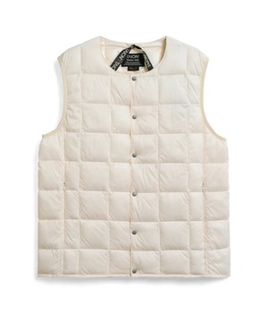 TAION (タイオン) - BASIC CREW NECK INNER DOWN VEST (ベーシッククルーネックインナーダウンベスト) オフホワイト