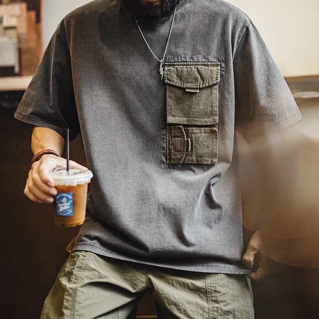 ミリタリーポケット半袖Tシャツ 260192